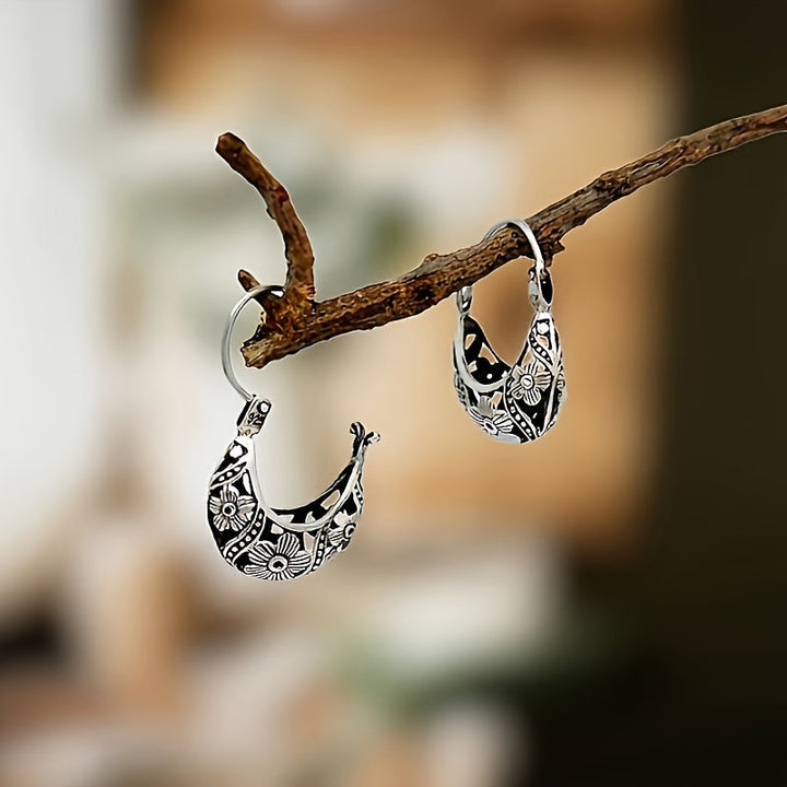 Special Blossom Hoop Earrings