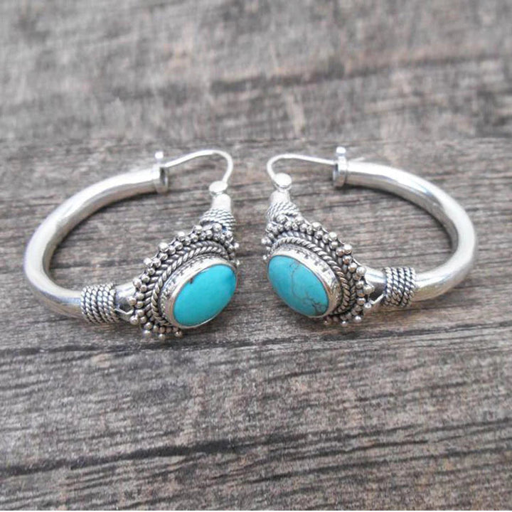 Vintage earrings with turquoise