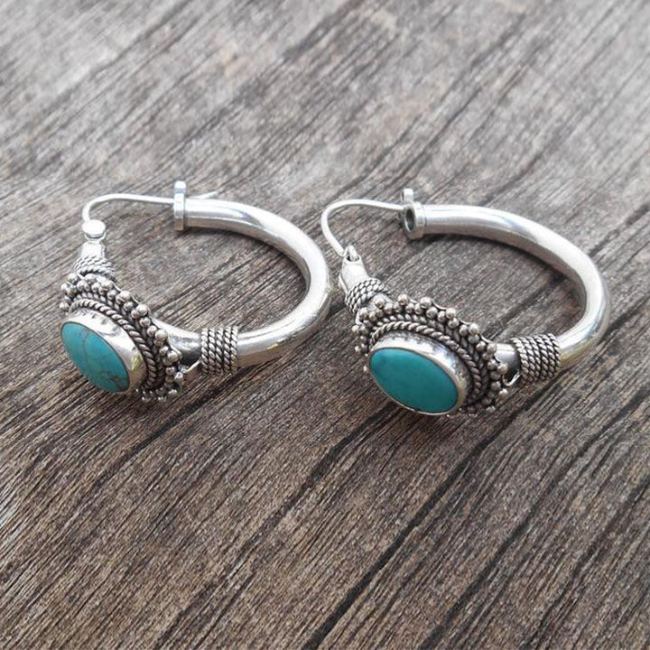 Vintage earrings with turquoise