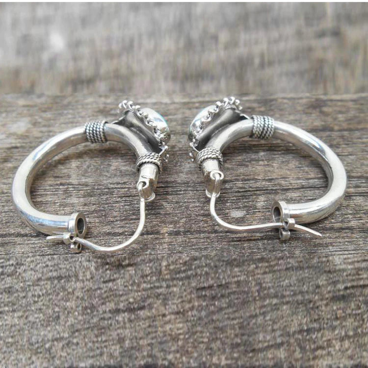 Vintage earrings with turquoise