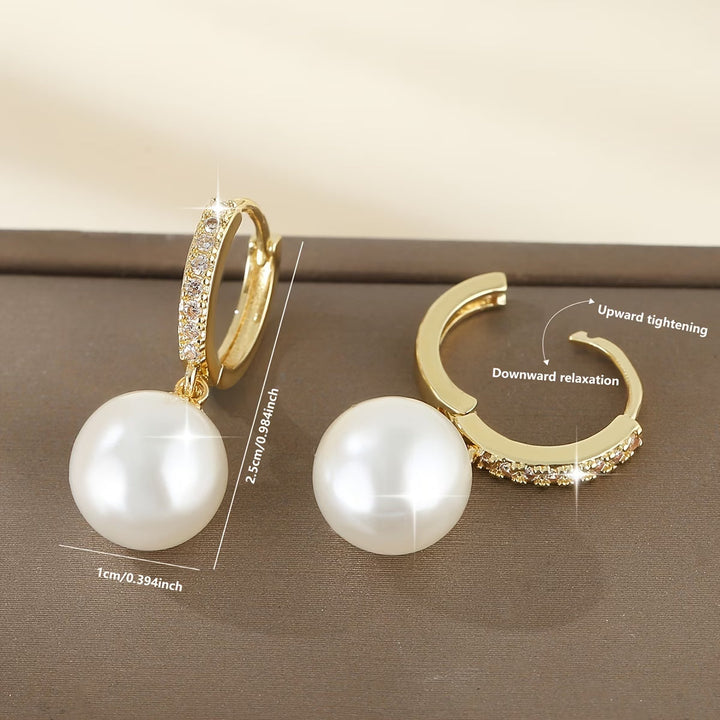 The modern pearl drop earrings
