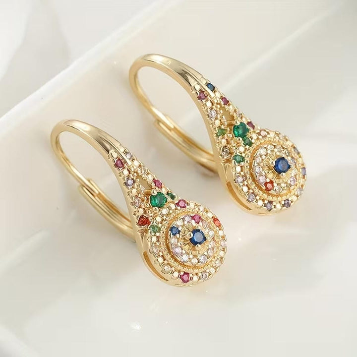Multicolor sparkling elegance earrings