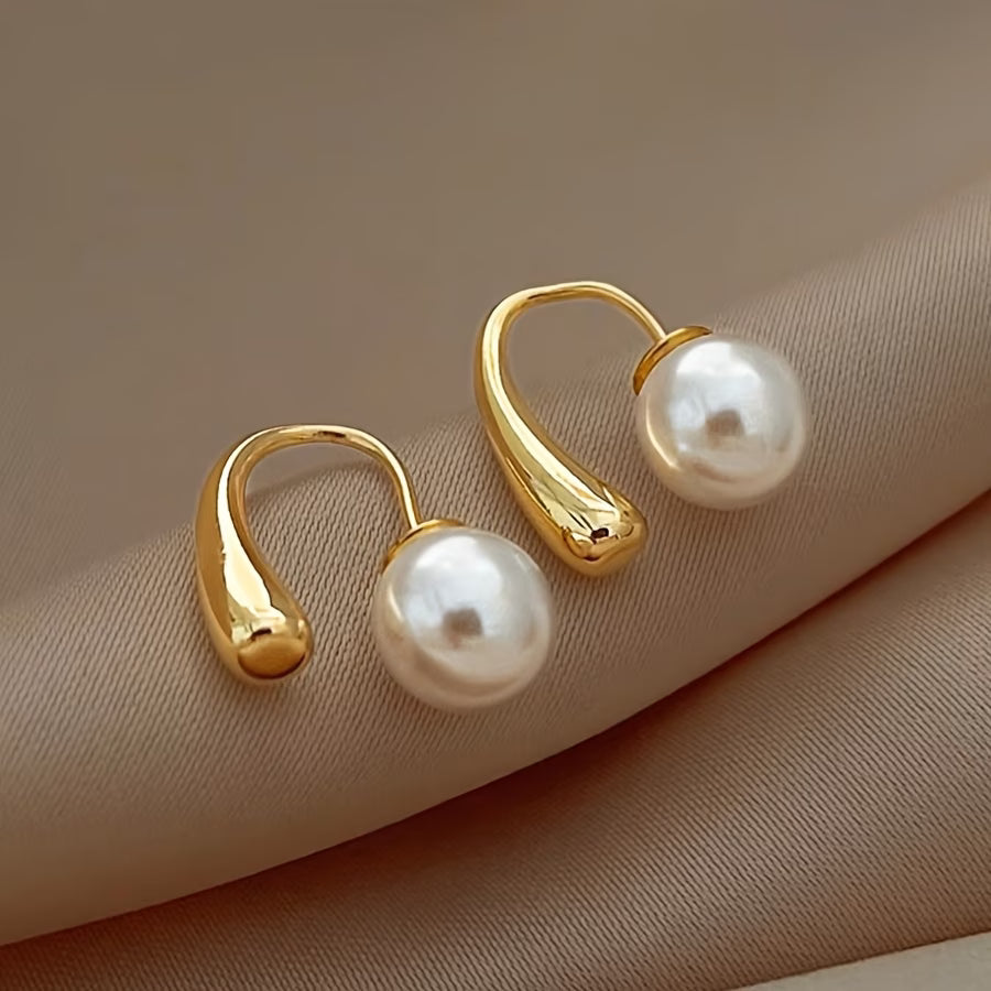 Minimalist Arch Bead Earrings