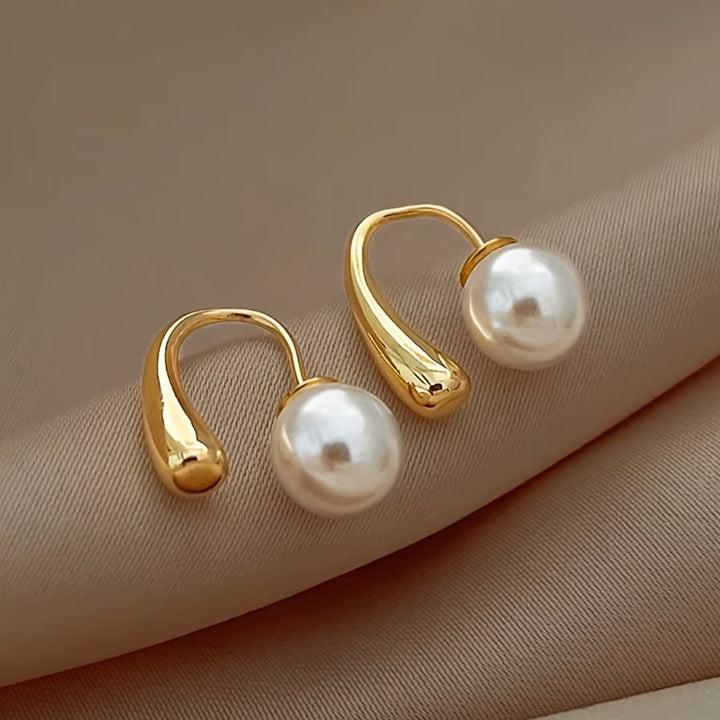 Minimalist Arch Bead Earrings