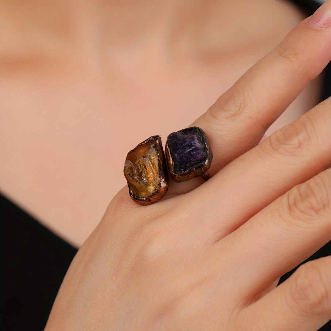 Brilliant Double-Stone Ring
