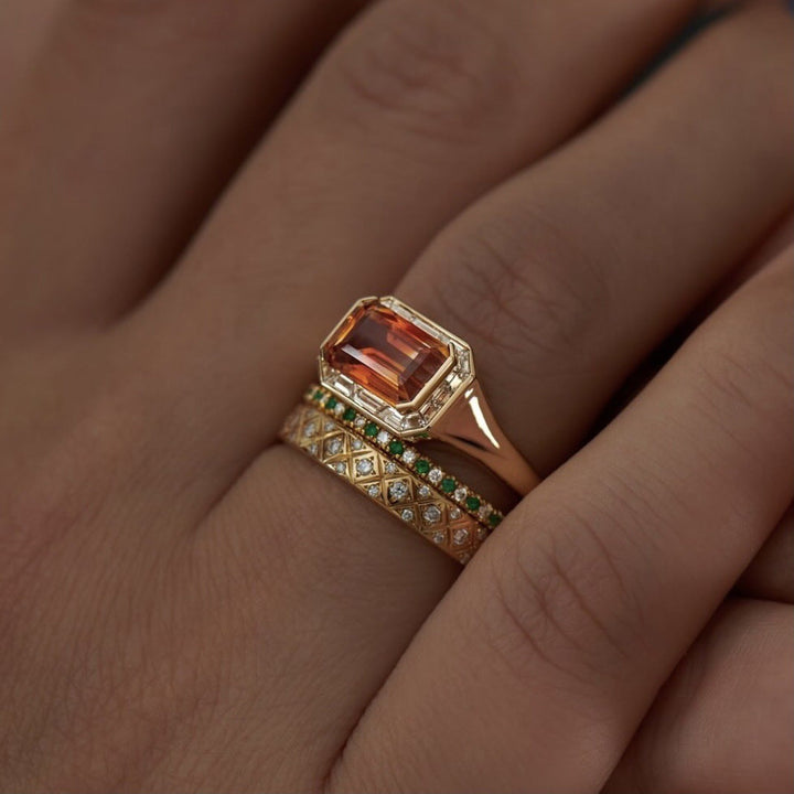 Gold-Tone Three-Piece Vintage Ring Set
