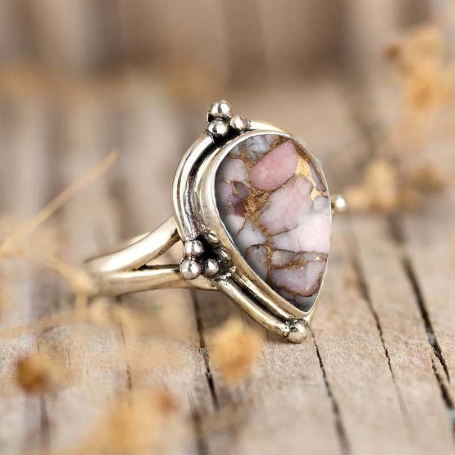 Handcrafted Boho Stone Ring