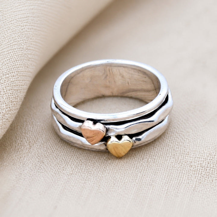 Retro multi-layer heart-shaped pendant
