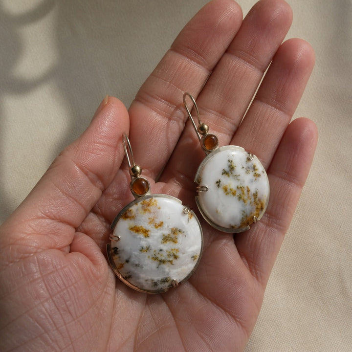 Jade Celestial Drop Earrings