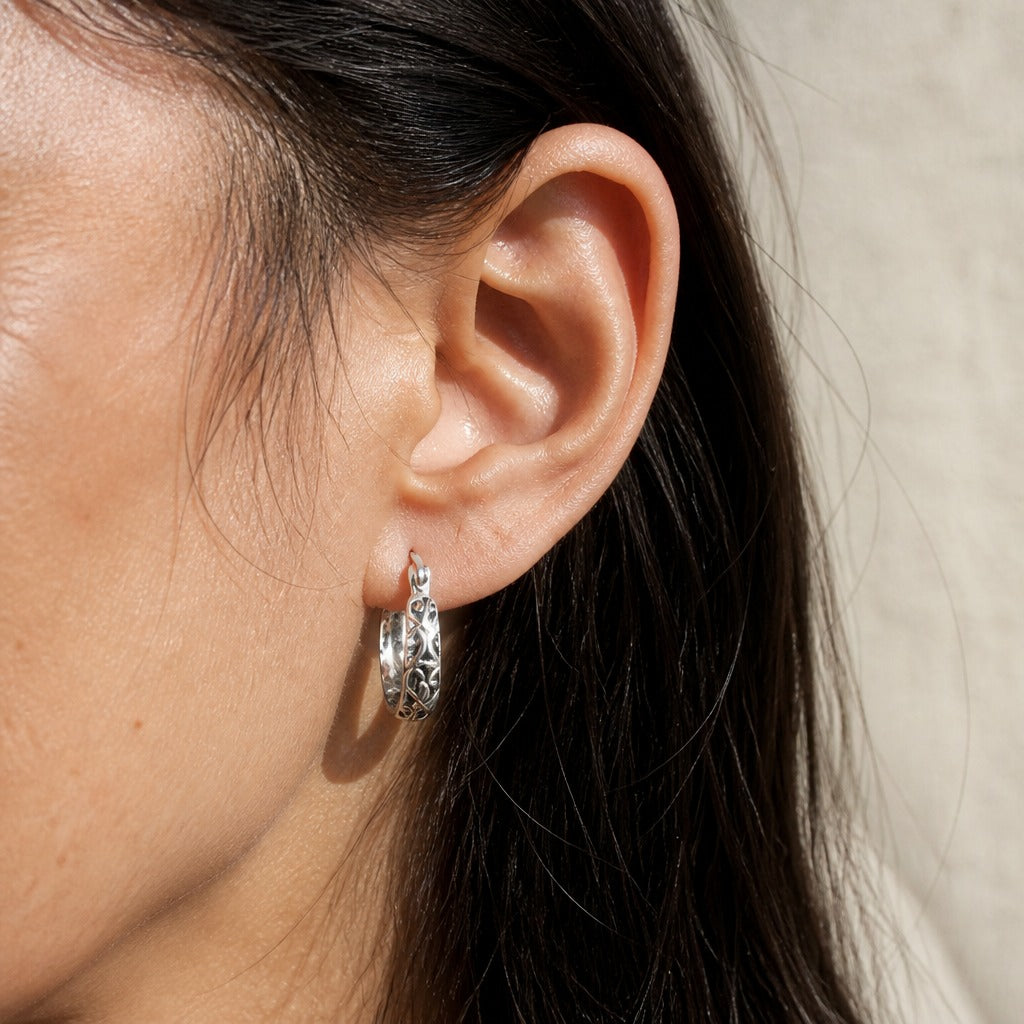 Vintage Hoop Earrings Boho Chic