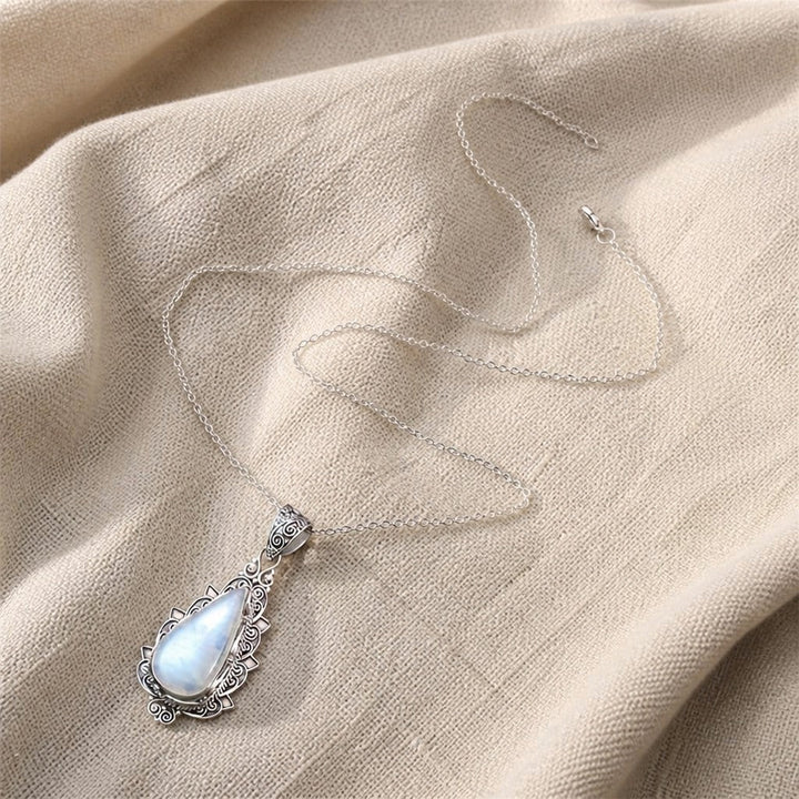 Vintage Teardrop Moonstone Pendant