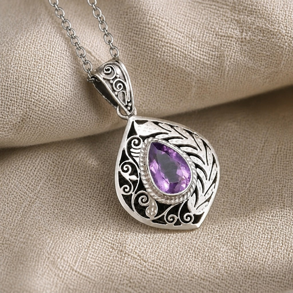 Imperiale Statement Necklace Amethyst