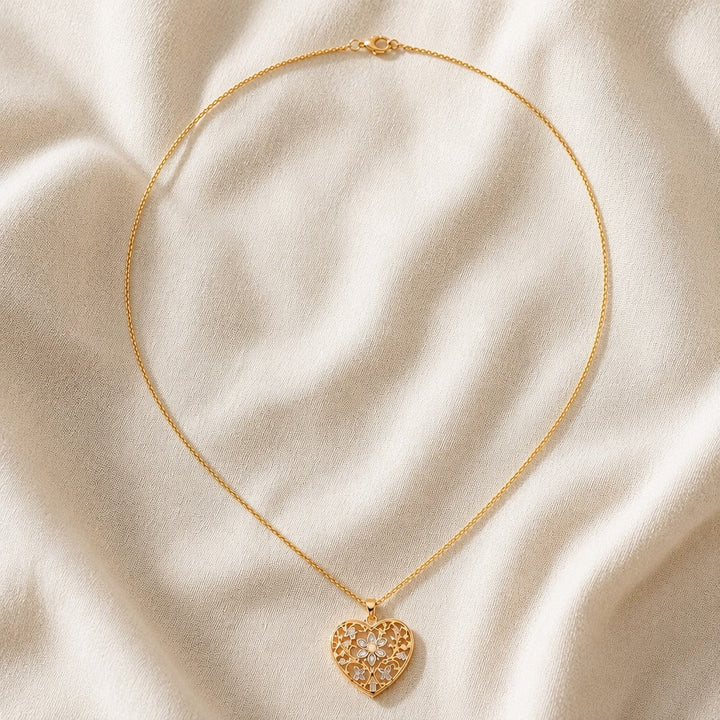 Chain with Openwork Heart