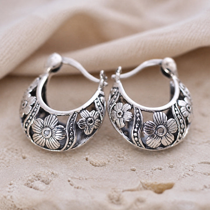 Special Blossom Hoop Earrings