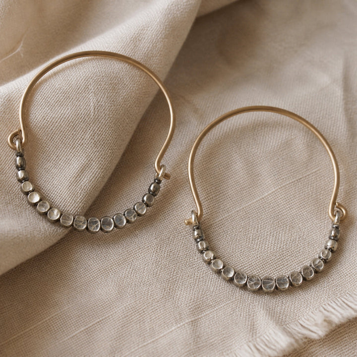 Handmade Two-Tone Earrings