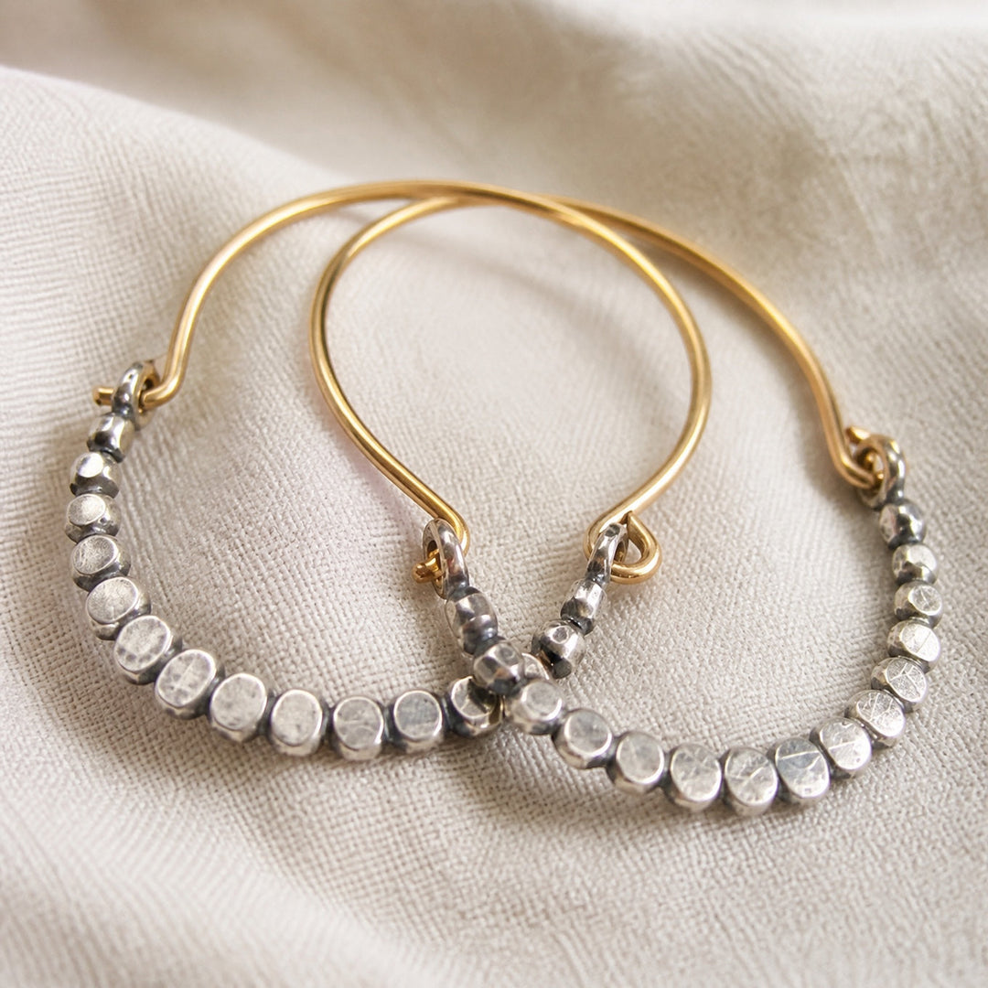 Handmade Two-Tone Earrings