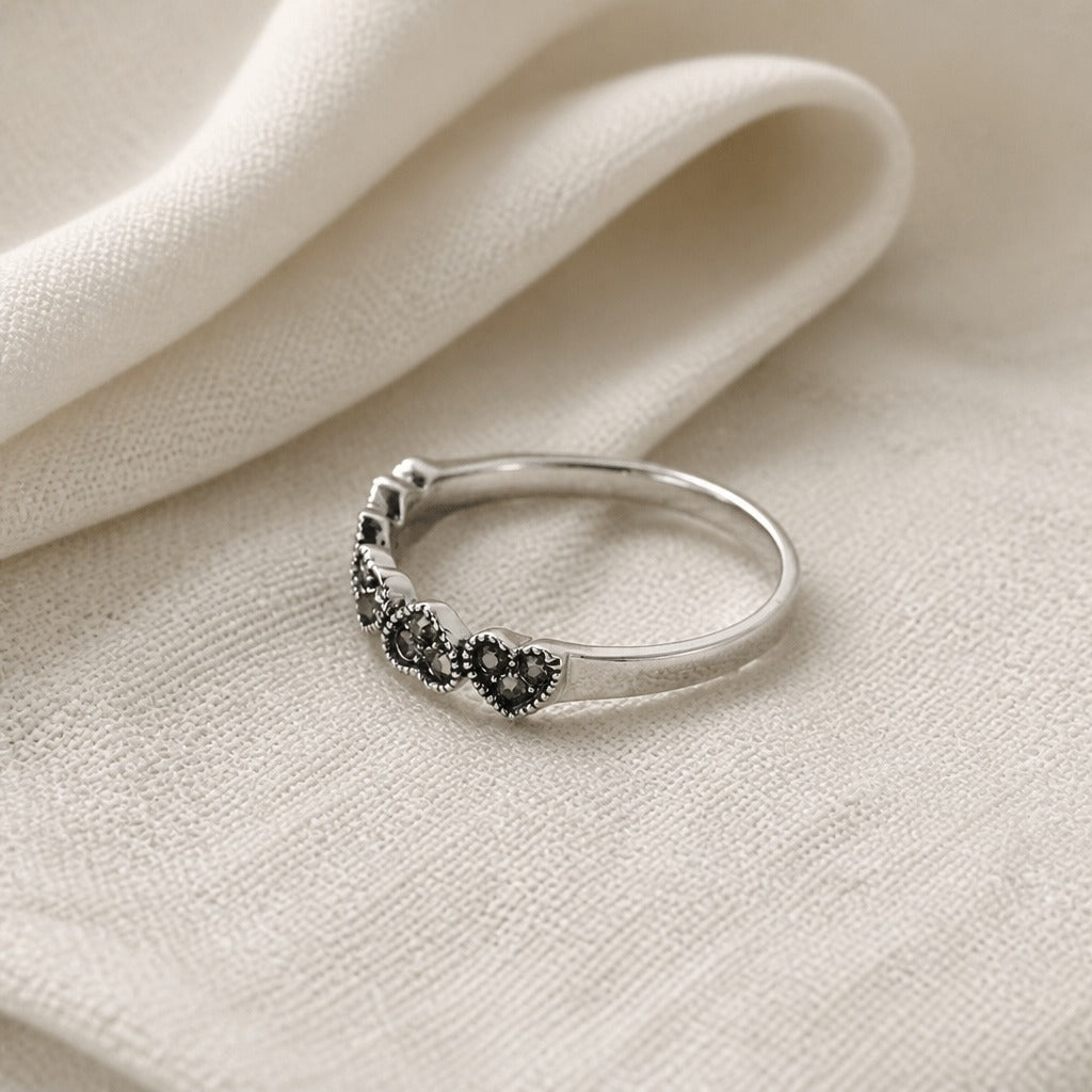 Heart Onyx Ring