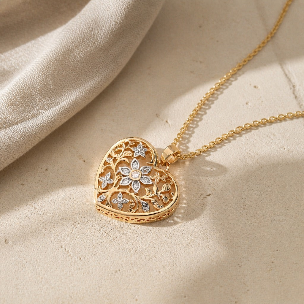 Chain with Openwork Heart
