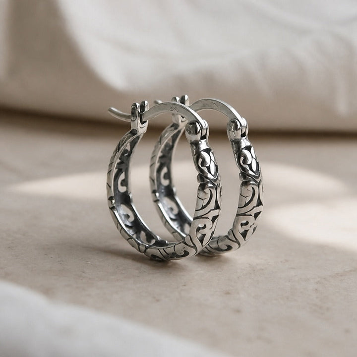 Vintage Hoop Earrings Boho Chic