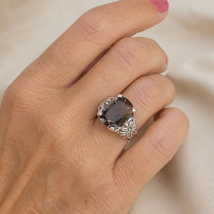 Majestic Halo Citrine Ring