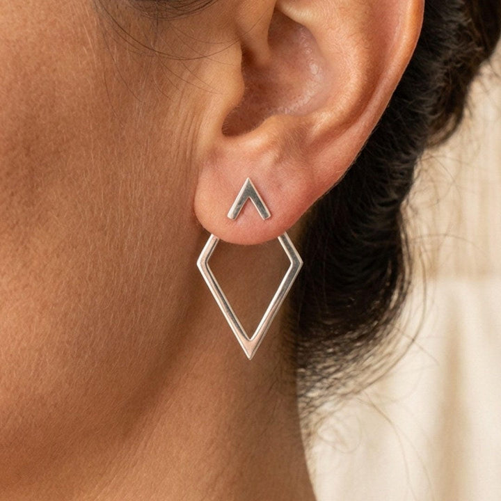 Boho geometric stud earrings