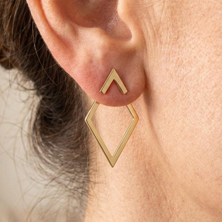 Boho geometric stud earrings
