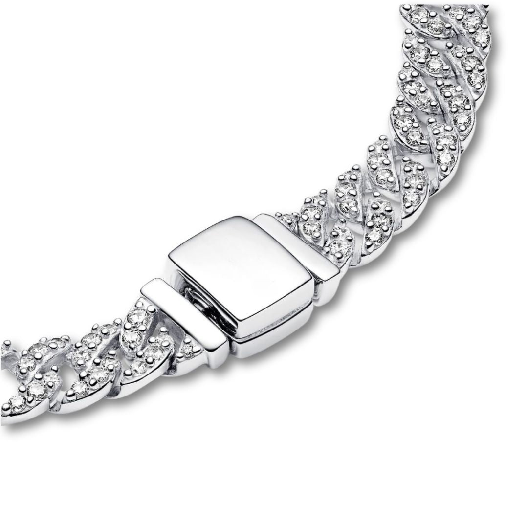 Pavé Cuban Bracelet | Gold