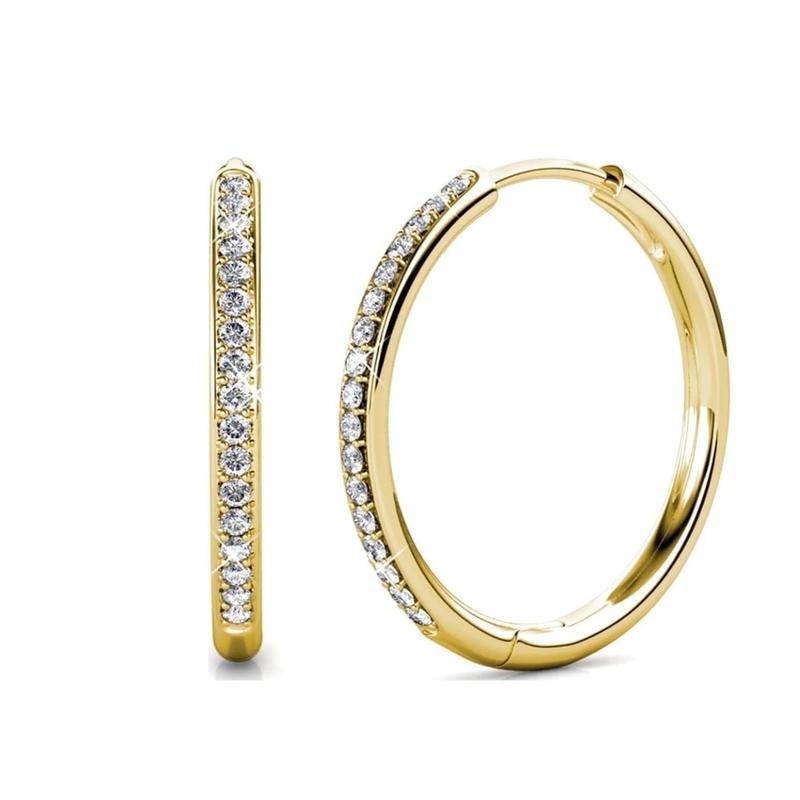 Sorel Pavé Earrings | White Gold