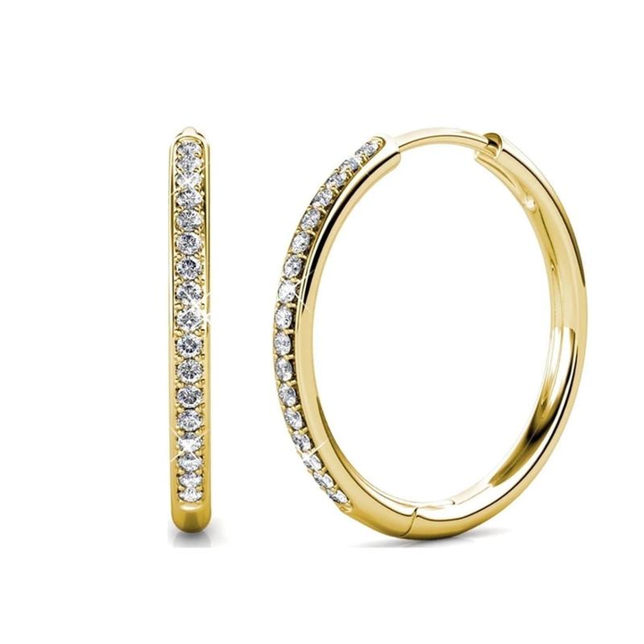 Sorel Pavé Earrings | White Gold