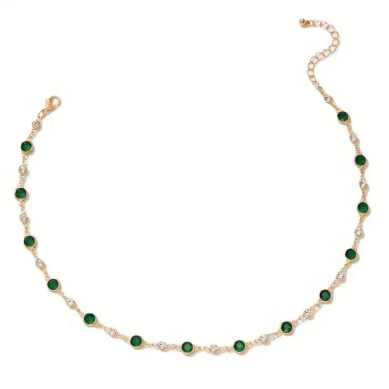 Emerald Green Pendant Necklace