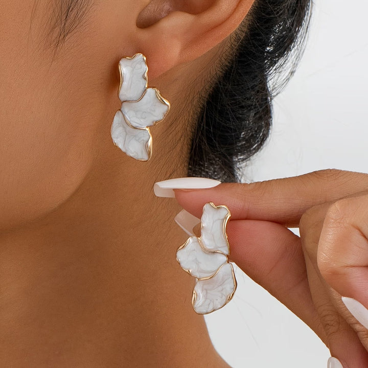 Pearl Petal Earrings