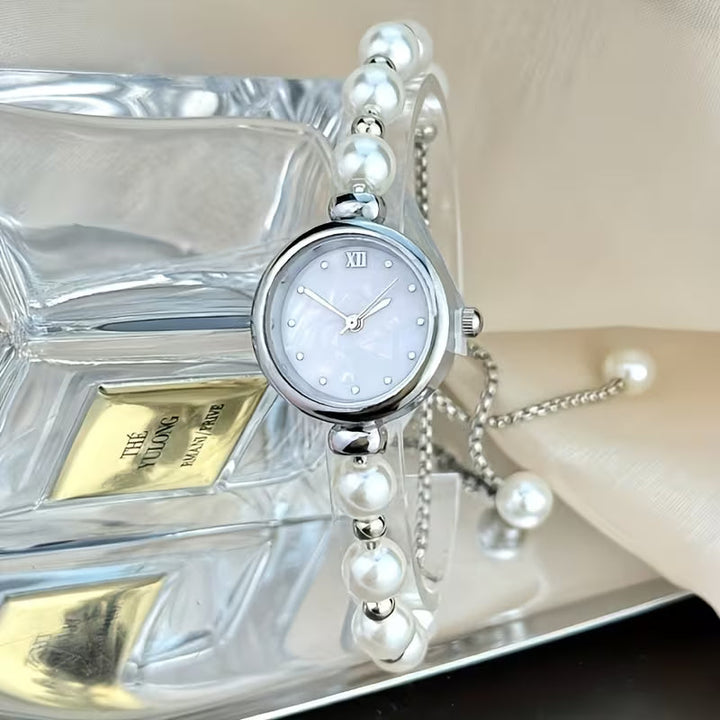 Classic pearl wristwatch
