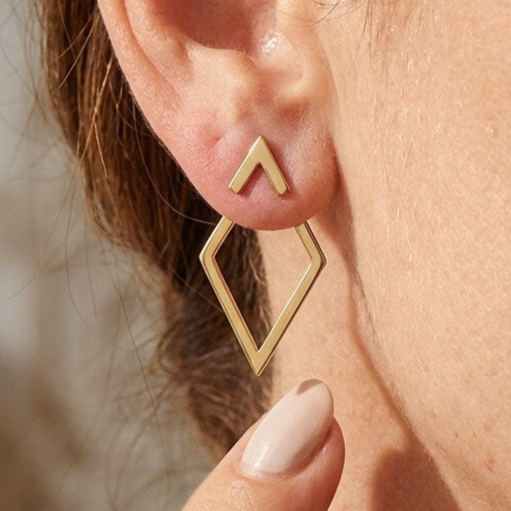 Boho geometric stud earrings