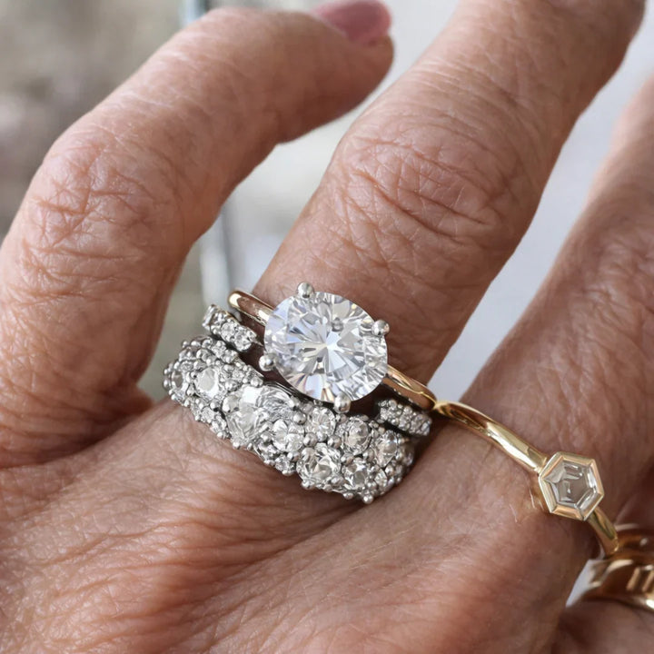 Vintage shiny ring set