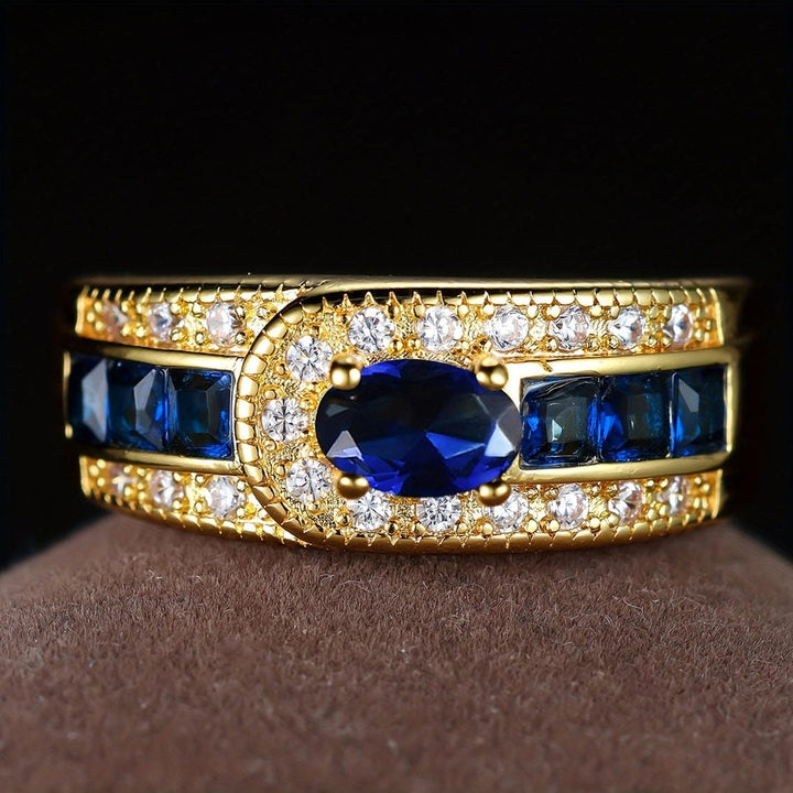 Royal Golden Sapphire Signet Ring