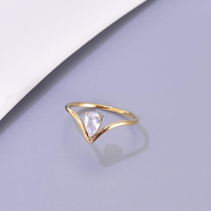 V-shaped inset drop ring
