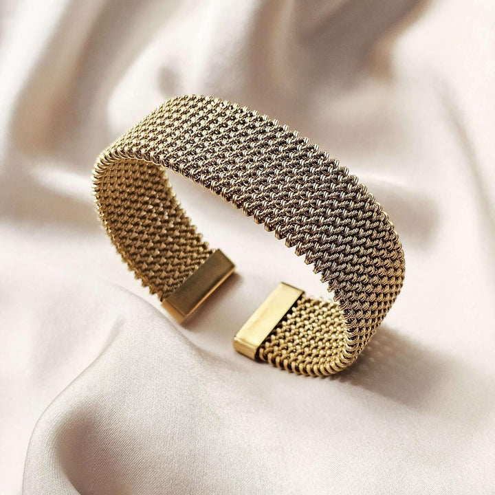 Vintage woven open classic mesh bracelet