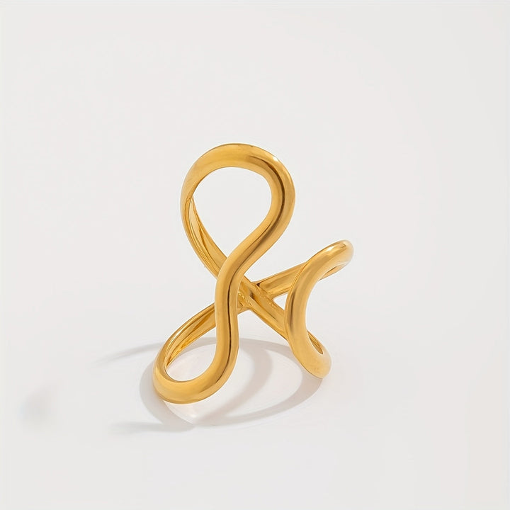 Chic Ring with Asymmetrical Wave - Haller