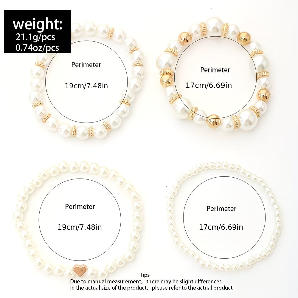 Bead Stack Bracelet Set of 4