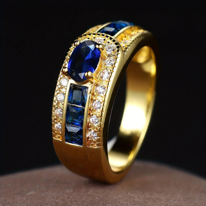 Royal Golden Sapphire Signet Ring