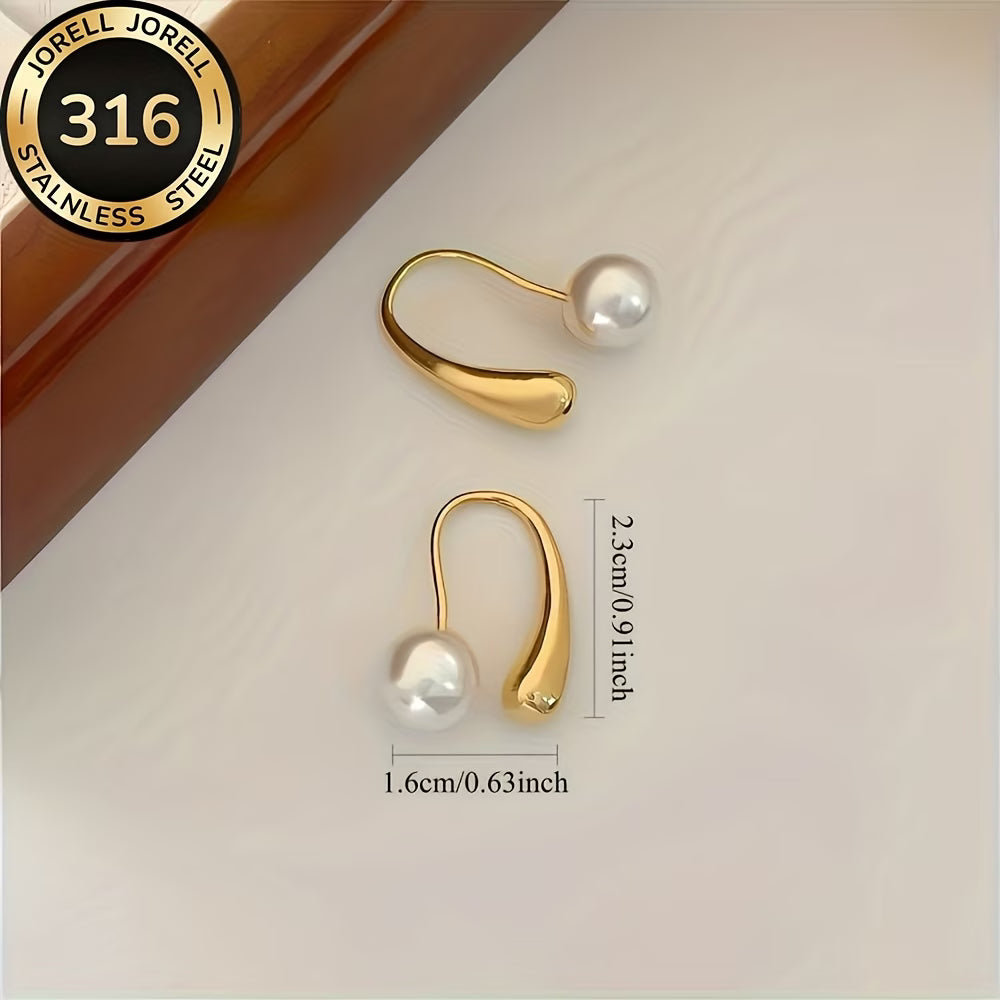 Minimalist Arch Bead Earrings