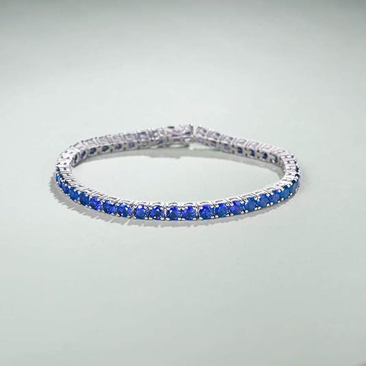 Sapphire tennis bracelet