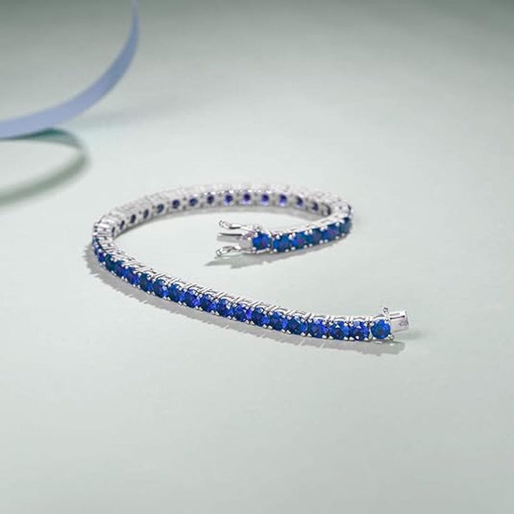 Sapphire tennis bracelet