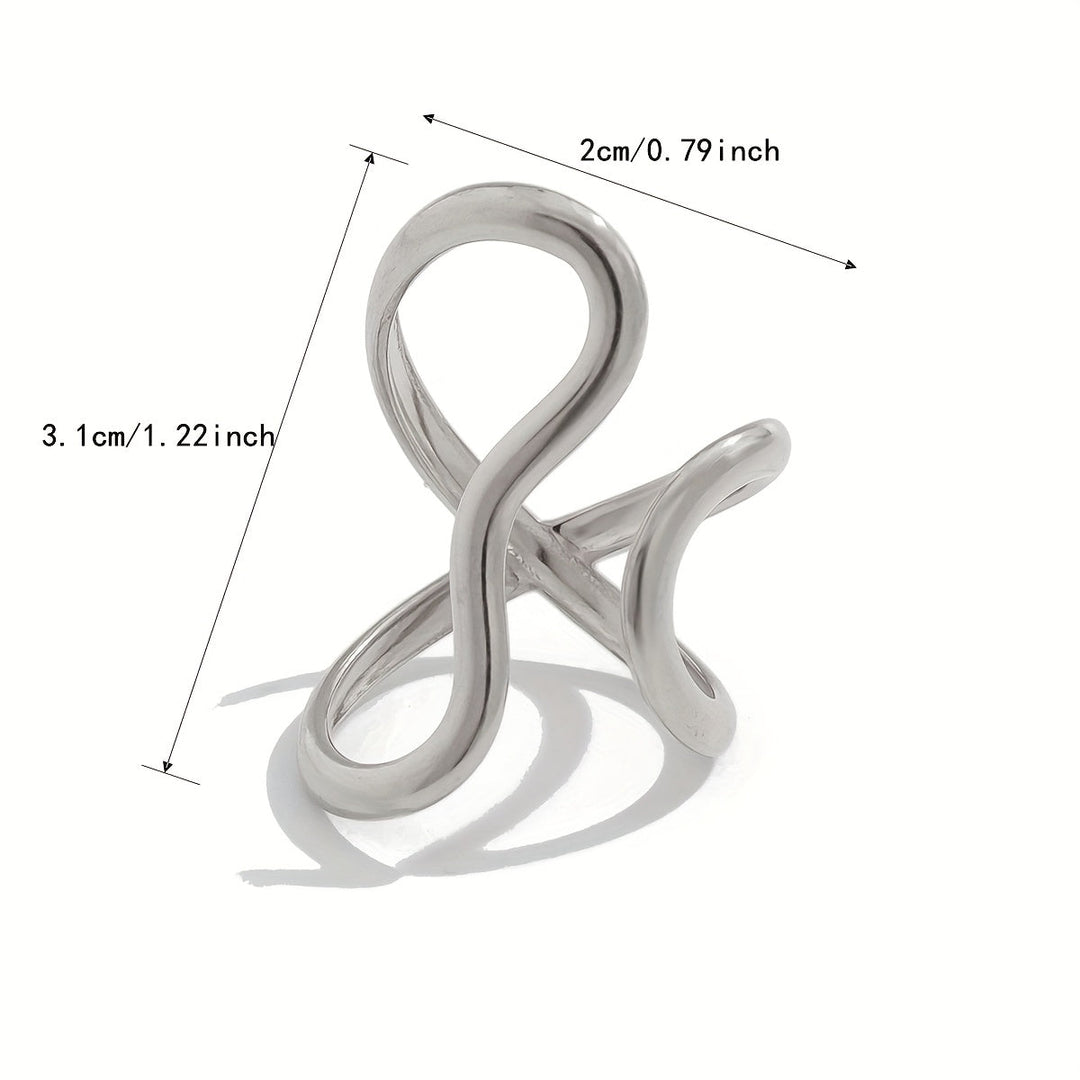 Chic Ring with Asymmetrical Wave - Haller