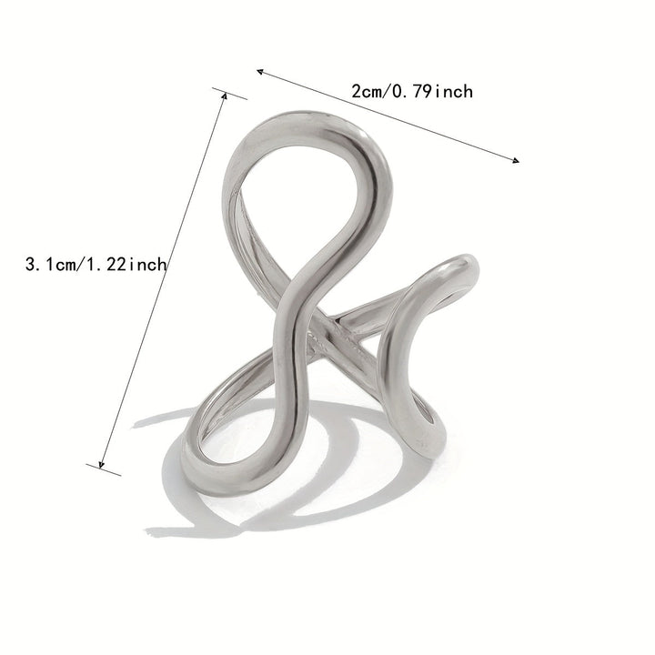 Chic Ring with Asymmetrical Wave - Haller
