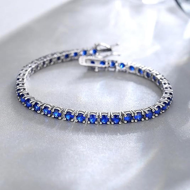 Sapphire tennis bracelet