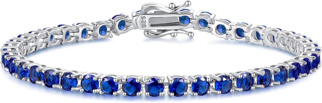 Sapphire tennis bracelet