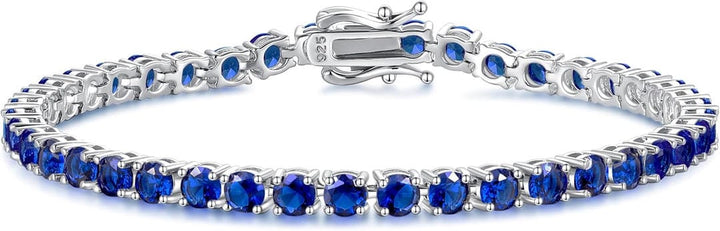 Sapphire tennis bracelet