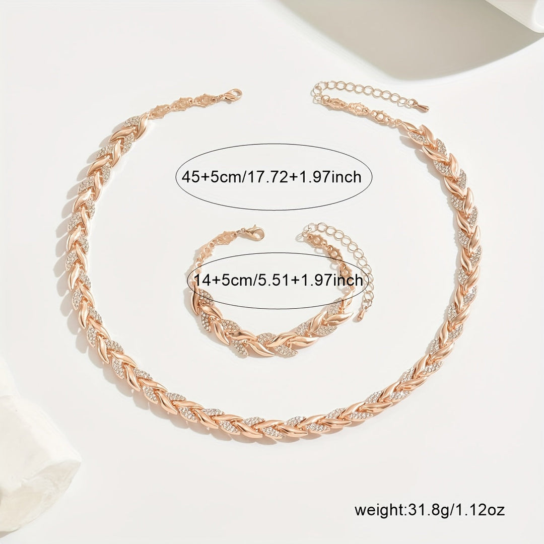 Elegant Glass Rhinestone Mermaid Tail Set