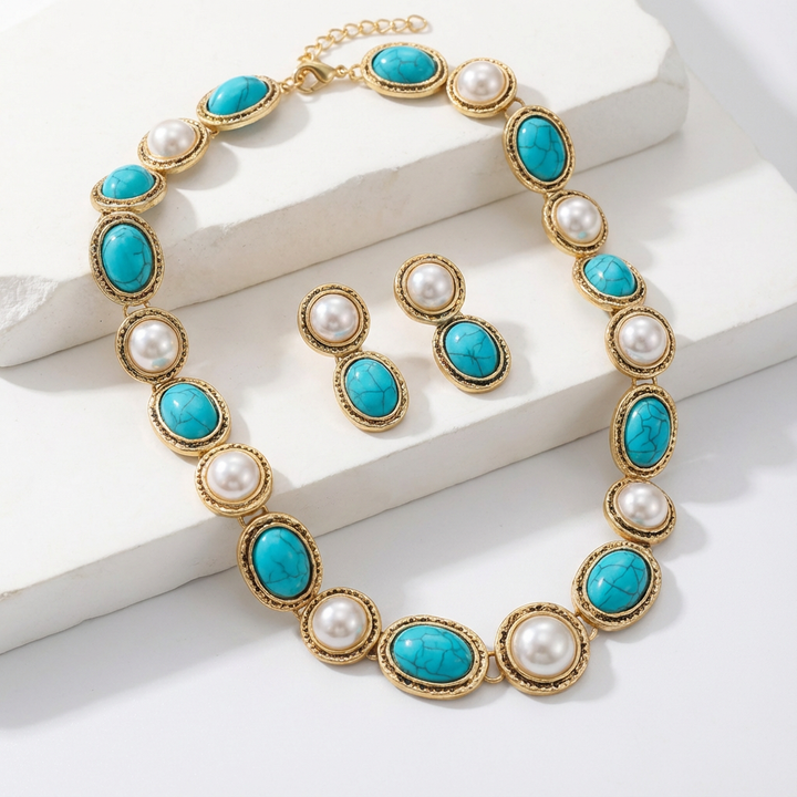 Antique Turquoise Bead Set